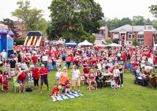 Firetruck on Walton during Canada Day parade